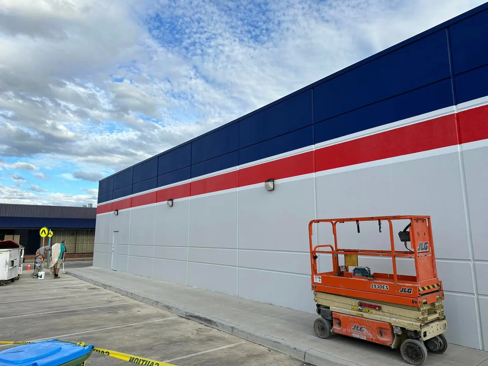 After - Side elevation and colour bands