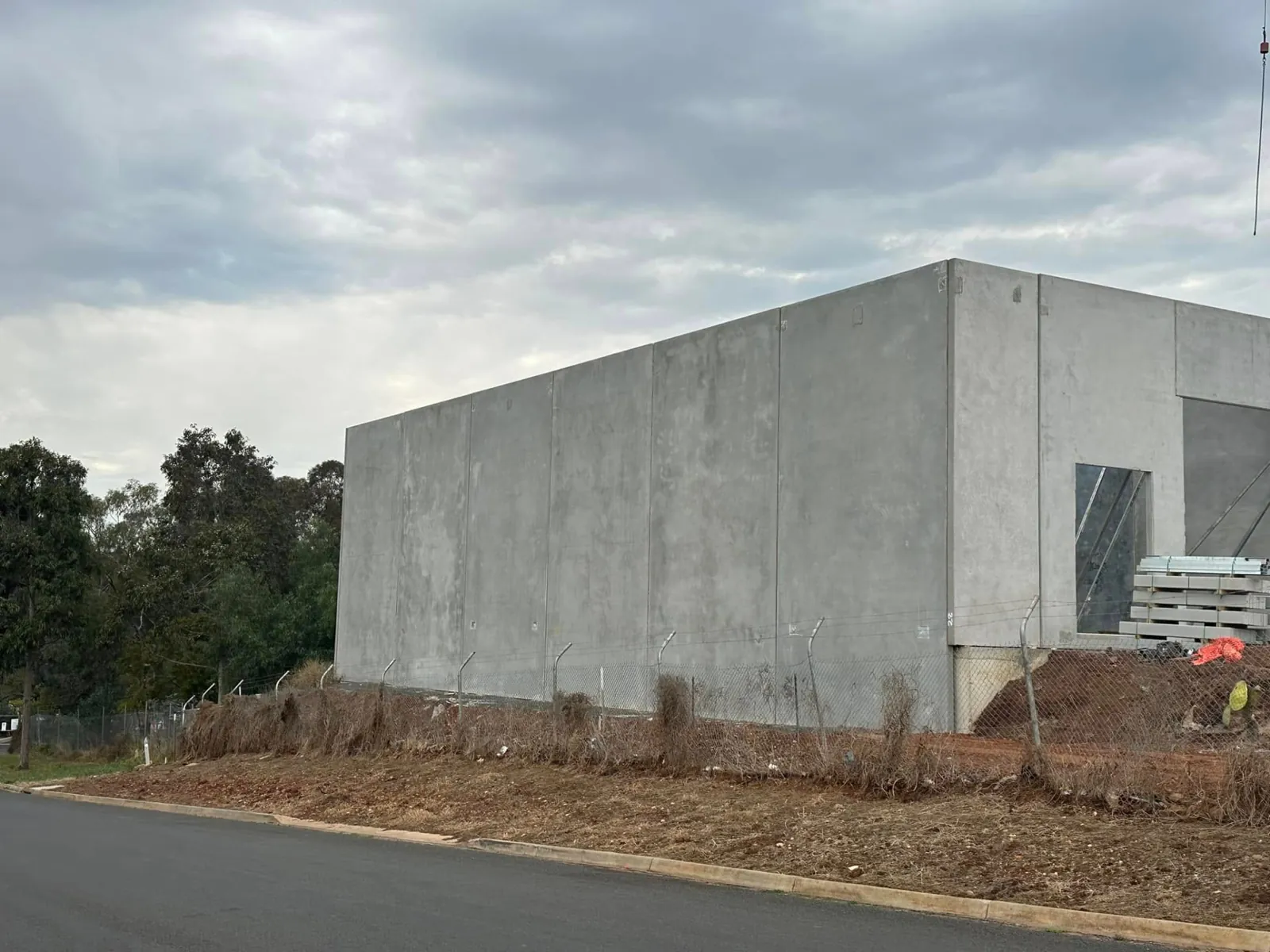 Before - Industrial facade before and after