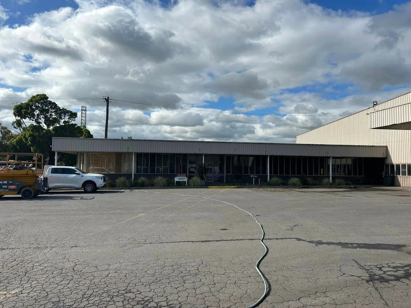 Before - Commercial facade before and after