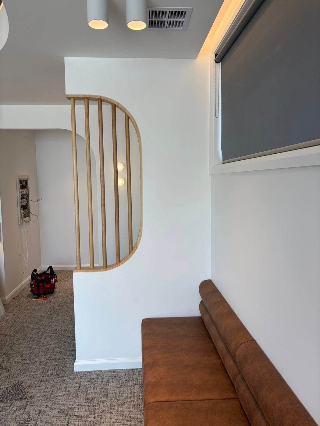 Timber screen partition