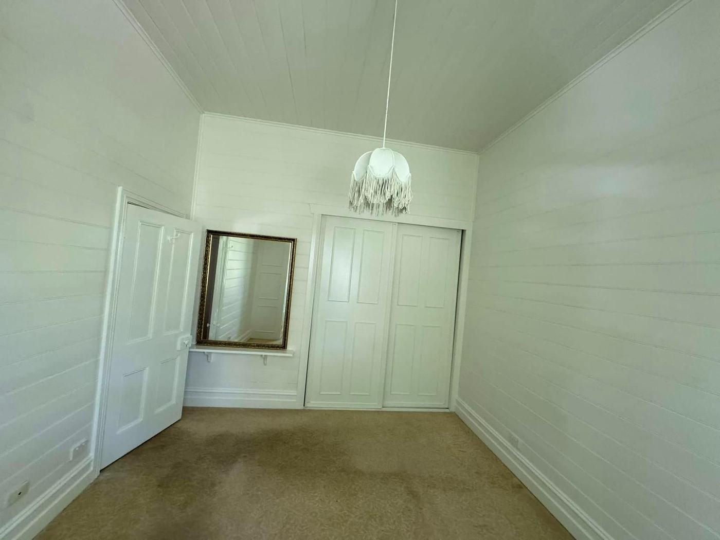 Bedroom with built-in wardrobes