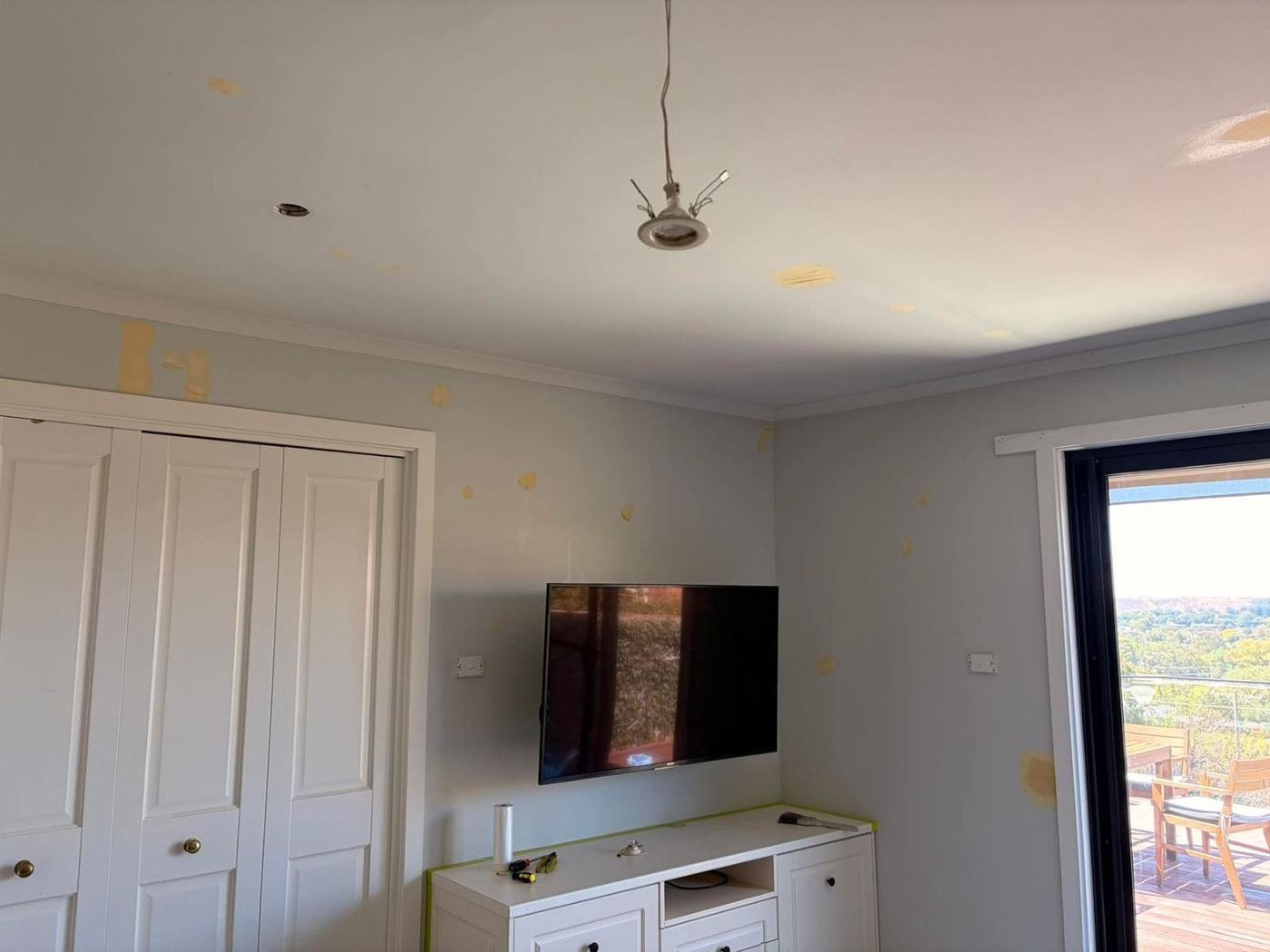Before - Bedroom wardrobes and entertainment unit